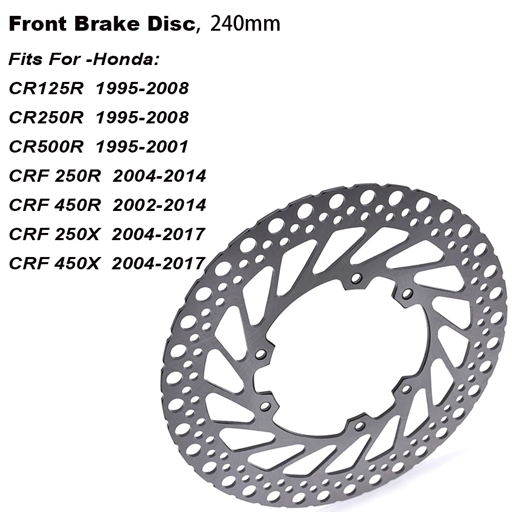 For Honda CRF 250R CRF450R 2002-2014, CRF250X CRF450X 04-17, CR125R CR250R 95-08 FRONT Brake Disc Brake Rotor Ref. 45351-KZ4-J30
For Honda CRF 250R CRF450R 2002-2014, CRF250X CRF450X 04-17, CR125R CR250R 95-08 FRONT Brake Disc Brake Rotor Ref. 45351-KZ4-J30