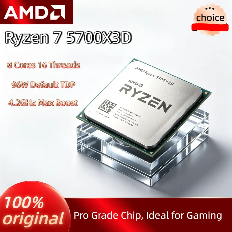 3 GHz Up to 4.1 GHz AMD Ryzen 7 5700X3D 8 Cores 16 Threads 105W Bulk CPU for X570 B550 AM4 DDR4 Ryzen 5000 Series Pro Max
3 GHz Up to 4.1 GHz AMD Ryzen 7 5700X3D 8 Cores 16 Threads 105W Bulk CPU for X570 B550 AM4 DDR4 Ryzen 5000 Series Pro Max