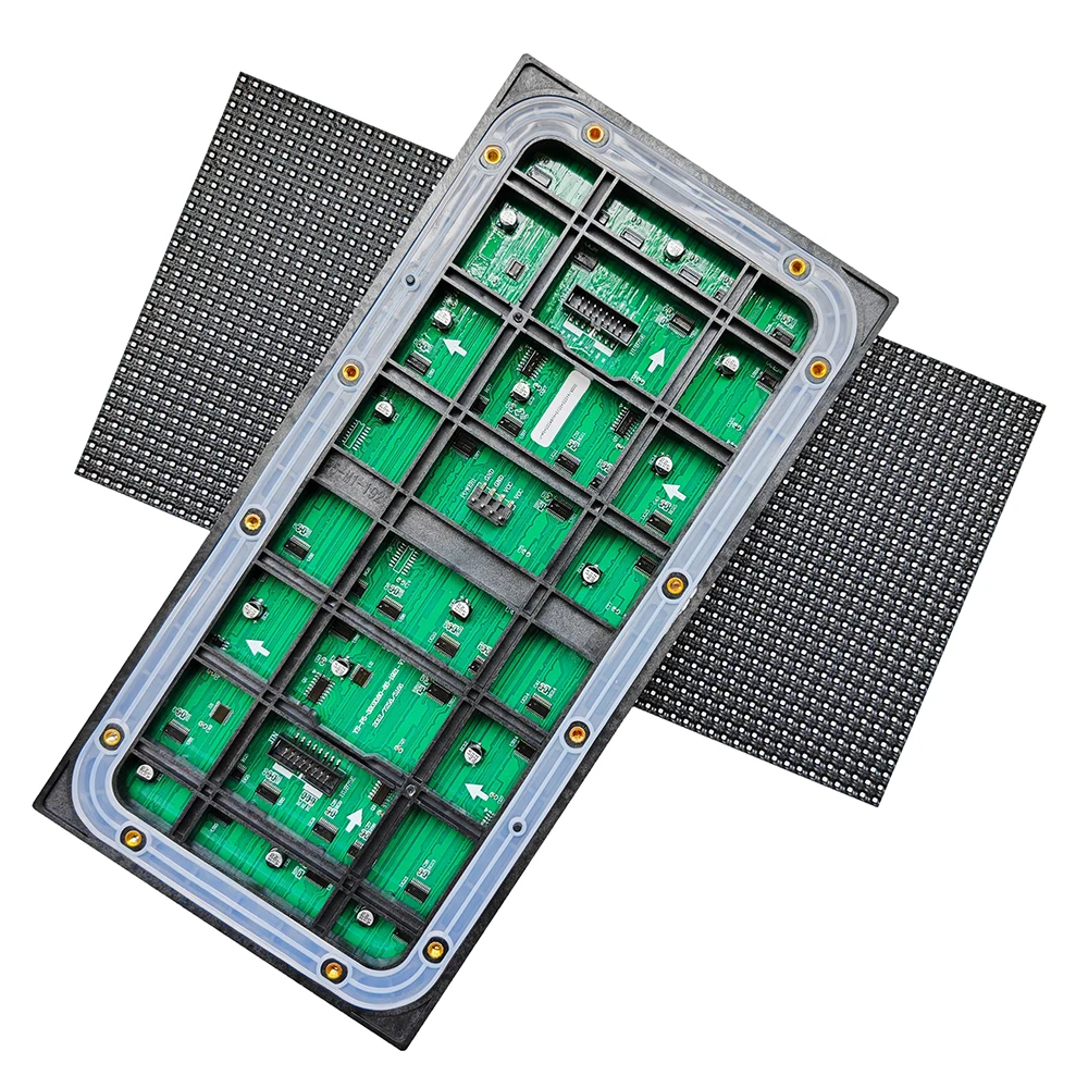 P5 Outdoor Waterproof LED Display Case Module 64X32 Pixels High Brightness Surface Mount SMD2727 Size 320X160mm
P5 Outdoor Waterproof LED Display Case Module 64X32 Pixels High Brightness Surface Mount SMD2727 Size 320X160mm