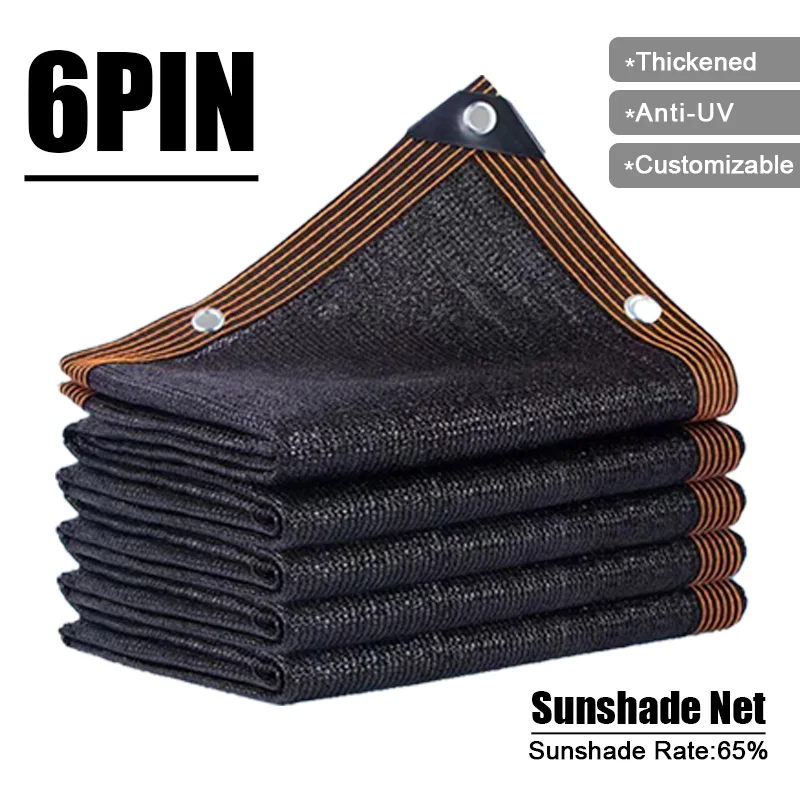 Black 6PIN Outdoor Sunshade Net Garden Sun Shed Plants Anti-UV Shading Fence Privacy Mesh Pool Awning Cover Gazebo Shading Sail
Black 6PIN Outdoor Sunshade Net Garden Sun Shed Plants Anti-UV Shading Fence Privacy Mesh Pool Awning Cover Gazebo Shading Sail
