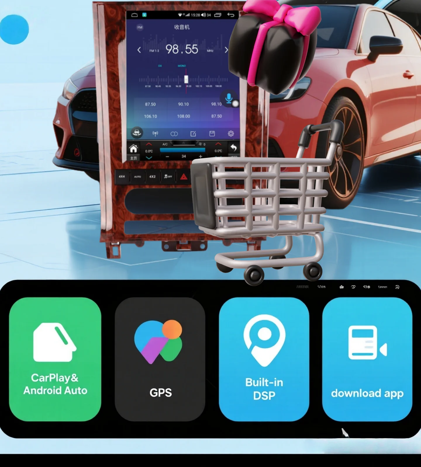 12,1-дюймовый Android 14.0 автомобильный радиоприемник для Lincoln Navigator 2010-2013 Carplay видеоприемник центральный мультимедийный плеер BT 4G
12,1-дюймовый Android 14.0 автомобильный радиоприемник для Lincoln Navigator 2010-2013 Carplay видеоприемник центральный мультимедийный плеер BT 4G