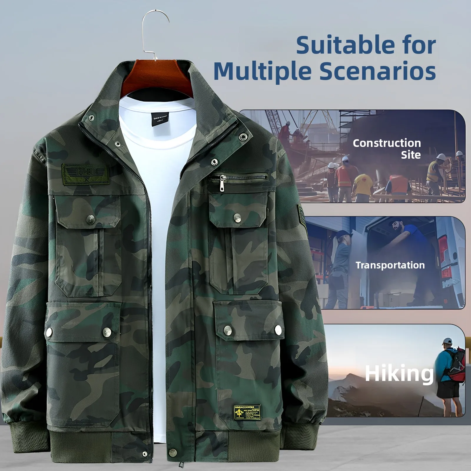 Spring Autumn Camouflage Work orm Set Men Women Long Sve Zipper Cotton Polyester Blend Wear Resistant Welding...
Spring Autumn Camouflage Work orm Set Men Women Long Sve Zipper Cotton Polyester Blend Wear Resistant Welding...