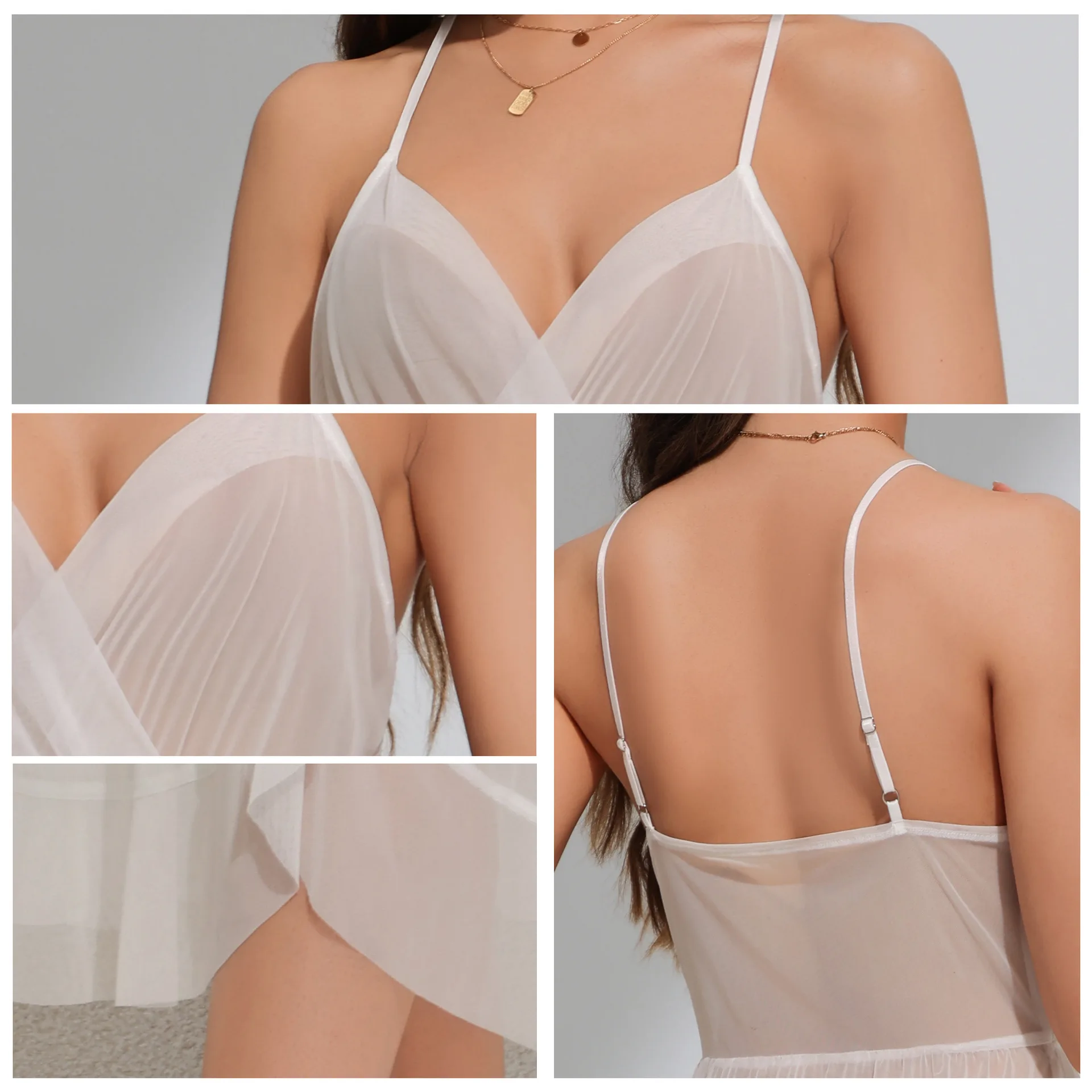 Summer Mesh Women's Long Split Nightgown Chemise Sleepwear Sexy Backless Lace Nightdress Lingerie Homewear
Summer Mesh Women's Long Split Nightgown Chemise Sleepwear Sexy Backless Lace Nightdress Lingerie Homewear