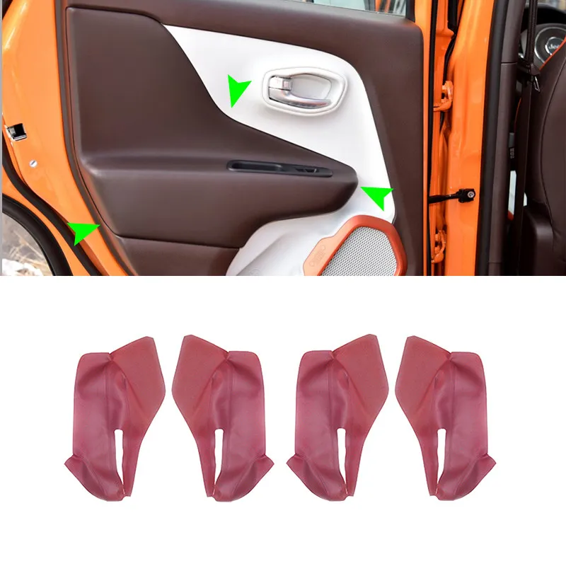 Для Jeep Renegade 2015, 2016, 2017, 4 шт., кожаная ручка из микрофибры для интерьера автомобиля, подлокотник, панель, защитная отделка
Для Jeep Renegade 2015, 2016, 2017, 4 шт., кожаная ручка из микрофибры для интерьера автомобиля, подлокотник, панель, защитная отделка