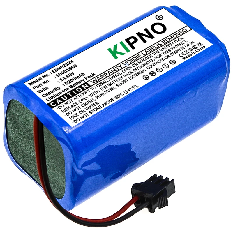 KIPNO 14.4V 5200mAh Replacement Battery for Conga Excellent 990 1090 1790 1990 Deebot N79S N79 DN622 Robovac 11 Tesvor X500
KIPNO 14.4V 5200mAh Replacement Battery for Conga Excellent 990 1090 1790 1990 Deebot N79S N79 DN622 Robovac 11 Tesvor X500