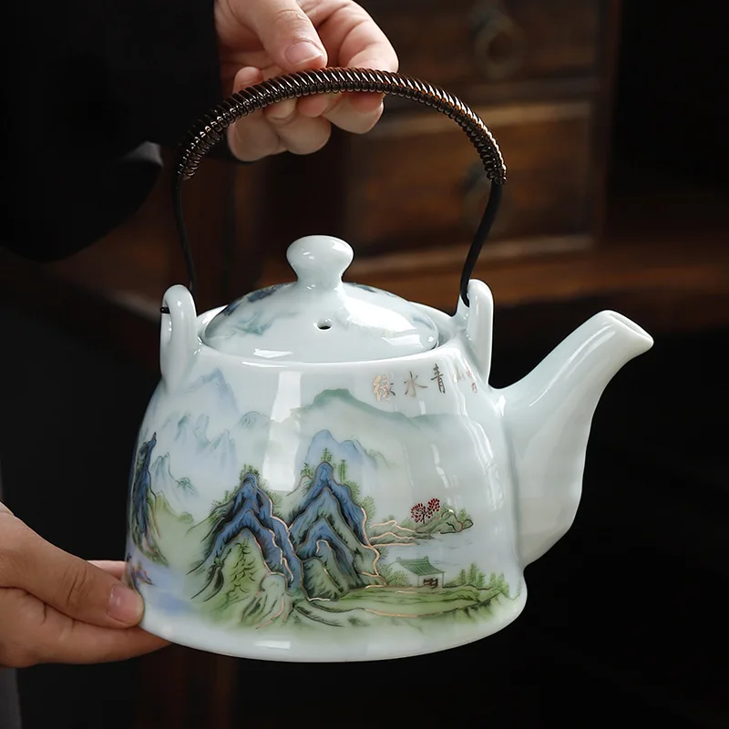 Japanese large capacity beam pot with filter Hotel restaurant home tea set tea infuser single pot Chinese ceramics
Japanese large capacity beam pot with filter Hotel restaurant home tea set tea infuser single pot Chinese ceramics