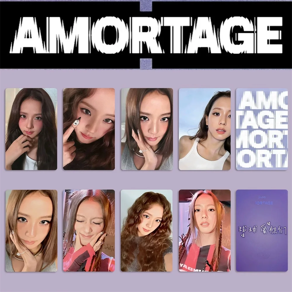 Kpop JISOO Solo Album AMORTAGE Photocard 8pcs/Set Double Sides Printing Bright Film Coated LOMO Card Fans Collection Gift
Kpop JISOO Solo Album AMORTAGE Photocard 8pcs/Set Double Sides Printing Bright Film Coated LOMO Card Fans Collection Gift
