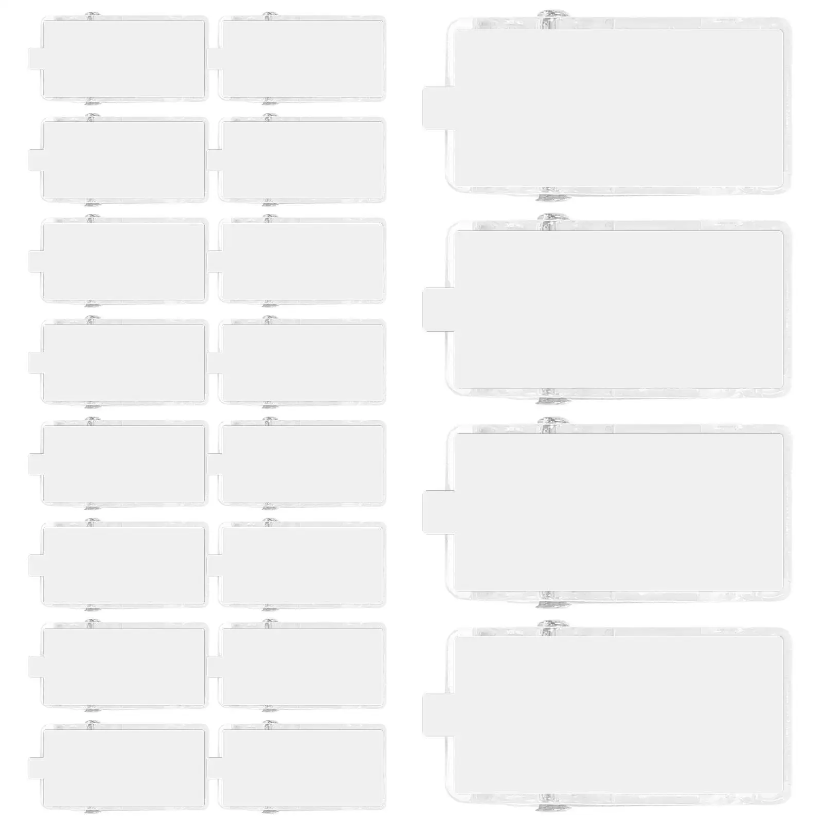 50pcs Self Adhesive Clips Double Sided Badge Holders Wall Documents Hanging Transparent ID Card Photo Paper Clips
50pcs Self Adhesive Clips Double Sided Badge Holders Wall Documents Hanging Transparent ID Card Photo Paper Clips