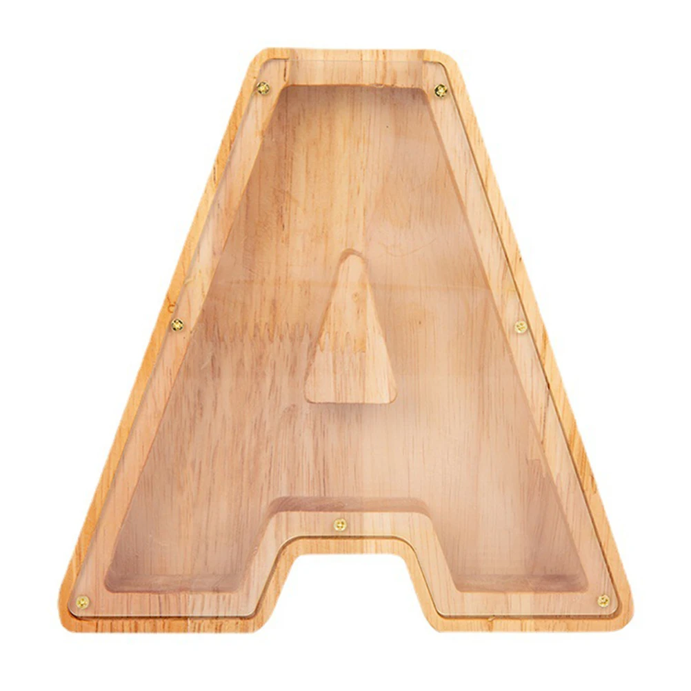 Wooden Piggy Bank Alphabet Shape Decorative Money Pot Khaki Large Capacity Letter Modeling Desktop Adornment Savings
Wooden Piggy Bank Alphabet Shape Decorative Money Pot Khaki Large Capacity Letter Modeling Desktop Adornment Savings