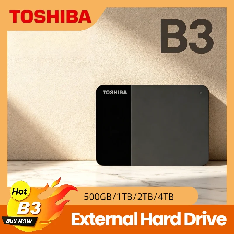 100%Original Toshiba Canvio Ready B3 2TB 1TB 4TB USB 3.2 Gen 1 149g Lightweight External HDD for PC Laptop Mac Android Ultra
100%Original Toshiba Canvio Ready B3 2TB 1TB 4TB USB 3.2 Gen 1 149g Lightweight External HDD for PC Laptop Mac Android Ultra