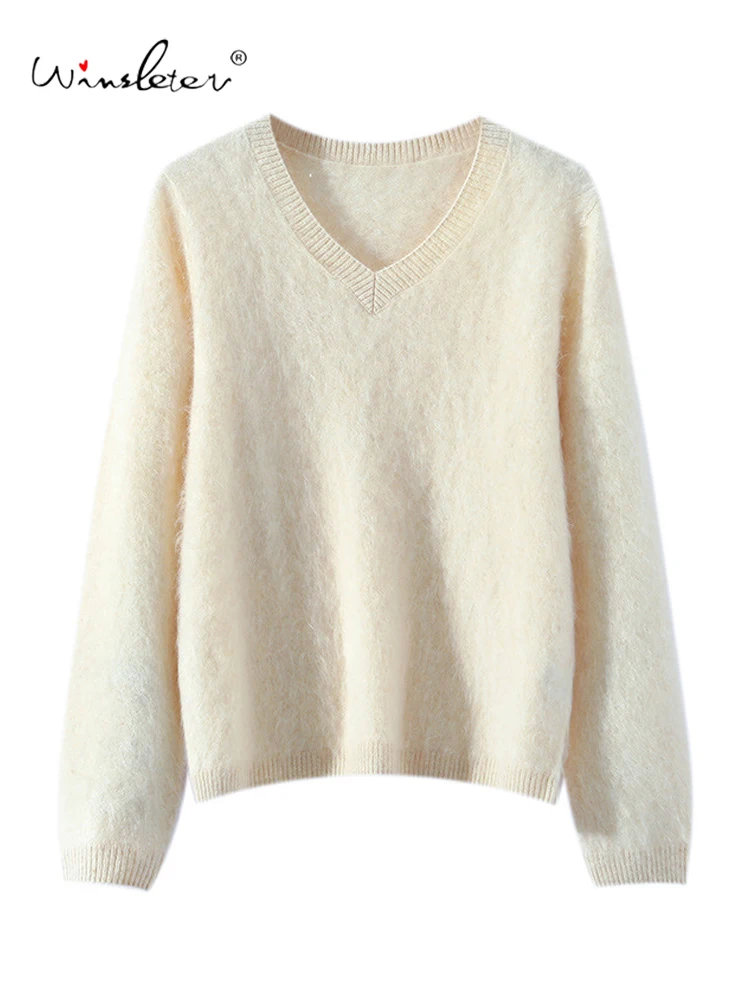 Winsleter- 100%Cashmere Elegant Sweater, Women V Neck Long Sleeve, Lazy Nap Casual Loose Sweater, 2025 Autumn Winter T58708CC
Winsleter- 100%Cashmere Elegant Sweater, Women V Neck Long Sleeve, Lazy Nap Casual Loose Sweater, 2025 Autumn Winter T58708CC