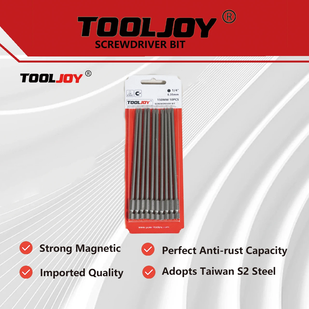 TOOLJOY 150mm/110mm/100mm ph2 cross shaped electric batch head set, impact resistant, wear-resistant, high hardness double head
TOOLJOY 150mm/110mm/100mm ph2 cross shaped electric batch head set, impact resistant, wear-resistant, high hardness double head