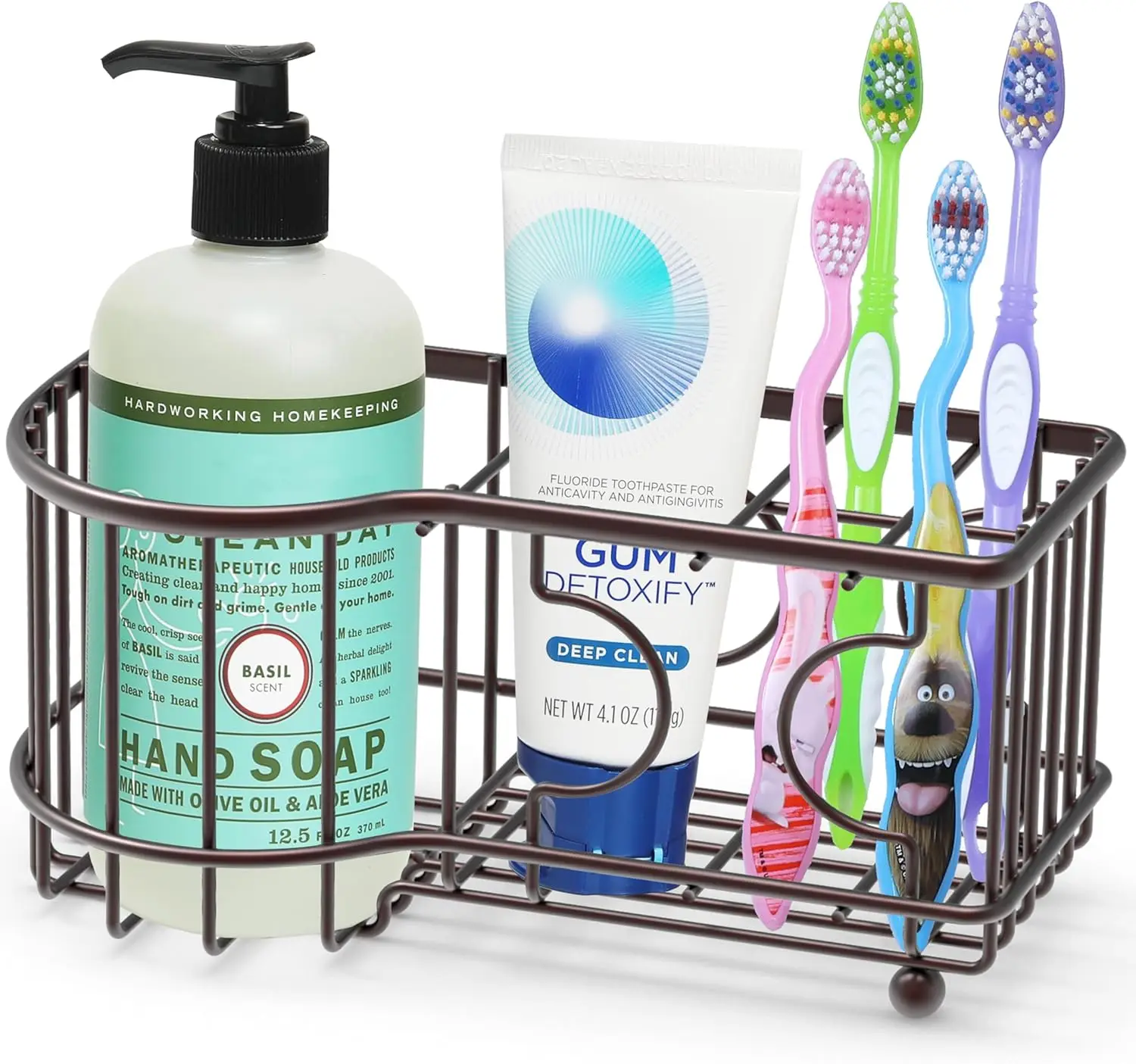 6-Slot Toothbrush Holder, Bronze - Large Capacity Bathroom Organizer for Electric & Manual Toothbrushes
6-Slot Toothbrush Holder, Bronze - Large Capacity Bathroom Organizer for Electric & Manual Toothbrushes