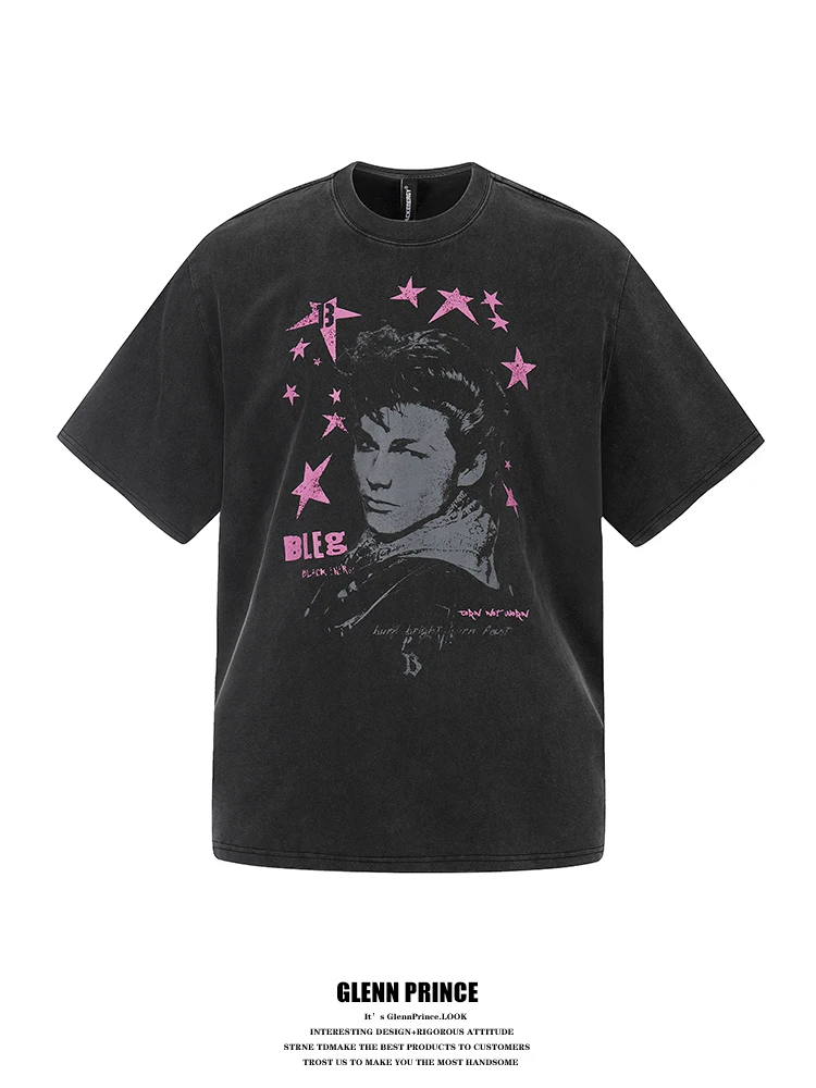 GPstudio American Vintage Punk Character Print Short Sleeve T-Shirt Men's Retro Loose Washed Pure Cotton Top Breathable Youth...
GPstudio American Vintage Punk Character Print Short Sleeve T-Shirt Men's Retro Loose Washed Pure Cotton Top Breathable Youth...