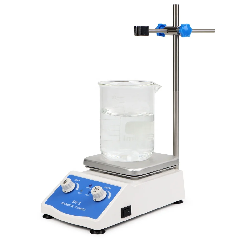 Industry Laboratory Heating Magnetic Stirrer With Hot Plate Adjustable Knob 1600RPM Magnetic Mixer With Support Stand
Industry Laboratory Heating Magnetic Stirrer With Hot Plate Adjustable Knob 1600RPM Magnetic Mixer With Support Stand