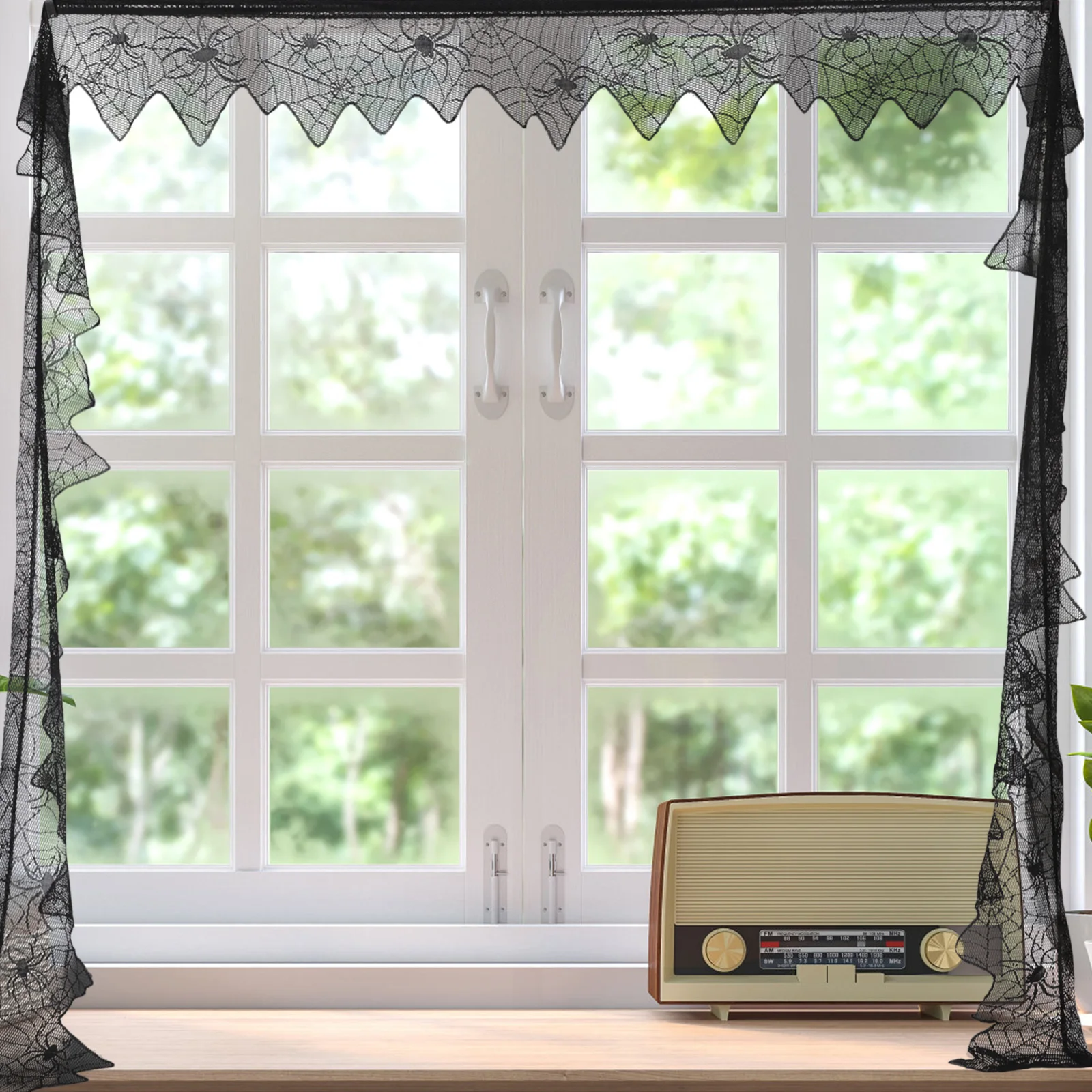 Cobweb Curtains Door for Doorways Halloween Horizontal Hanging Top Hat Window Creepy Pattern
Cobweb Curtains Door for Doorways Halloween Horizontal Hanging Top Hat Window Creepy Pattern