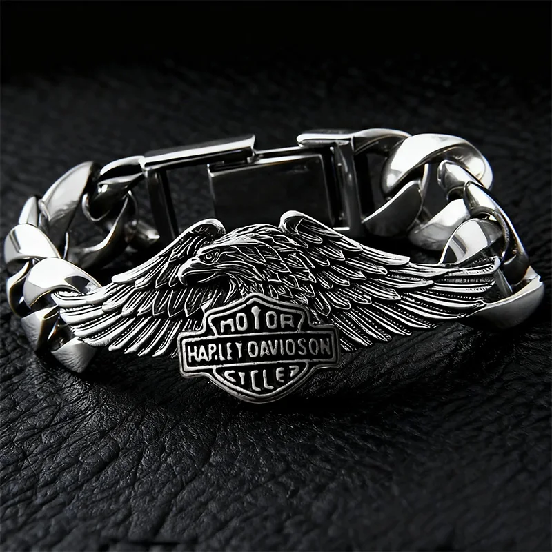 Engine Skull Eagle Bracelet Personality Vintage Skull Mens Boys Bracelet Accessories For Harley Davidson Electra Glide Ultra 883
Engine Skull Eagle Bracelet Personality Vintage Skull Mens Boys Bracelet Accessories For Harley Davidson Electra Glide Ultra 883