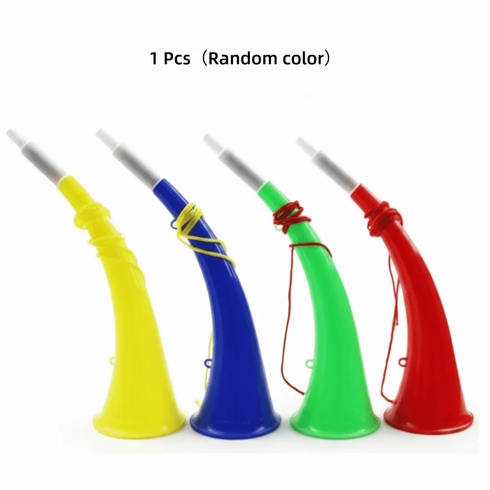 Loud Portable Vuvuzela with Lanyard 27.5cm Ox Horn Random Color Stadium Horn Sports Events Fan Cheering Props
Loud Portable Vuvuzela with Lanyard 27.5cm Ox Horn Random Color Stadium Horn Sports Events Fan Cheering Props
