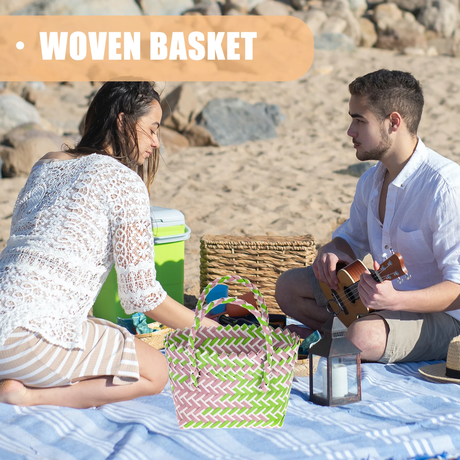 Pvc Storage Basket Shallow Green Lightweight Portable Picnic Beach Bag Fruit Vegetable ganizer Woven Grocery Shopping Home
Pvc Storage Basket Shallow Green Lightweight Portable Picnic Beach Bag Fruit Vegetable ganizer Woven Grocery Shopping Home