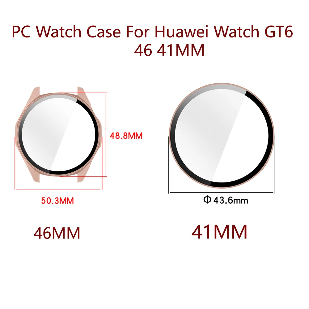 For Huawei Watch GT6 41 46MM Anti-drop anti scuff Tempered Glass Film Screen Protector Cover Protective shell replacement parts
For Huawei Watch GT6 41 46MM Anti-drop anti scuff Tempered Glass Film Screen Protector Cover Protective shell replacement parts