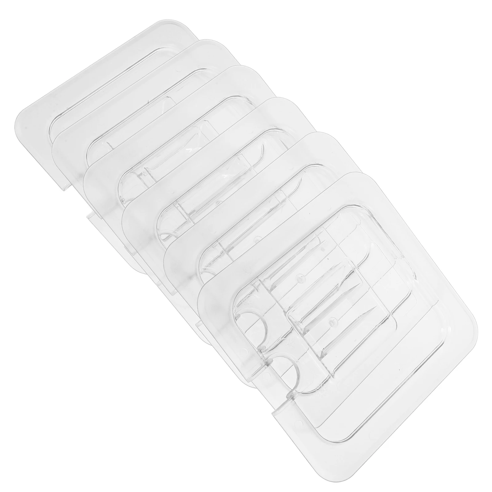 6 Pcs Plastic Dining Plate Cover Clear Food Pan Lids with Handle Reusable Restaurant Supplies Storage Container
6 Pcs Plastic Dining Plate Cover Clear Food Pan Lids with Handle Reusable Restaurant Supplies Storage Container