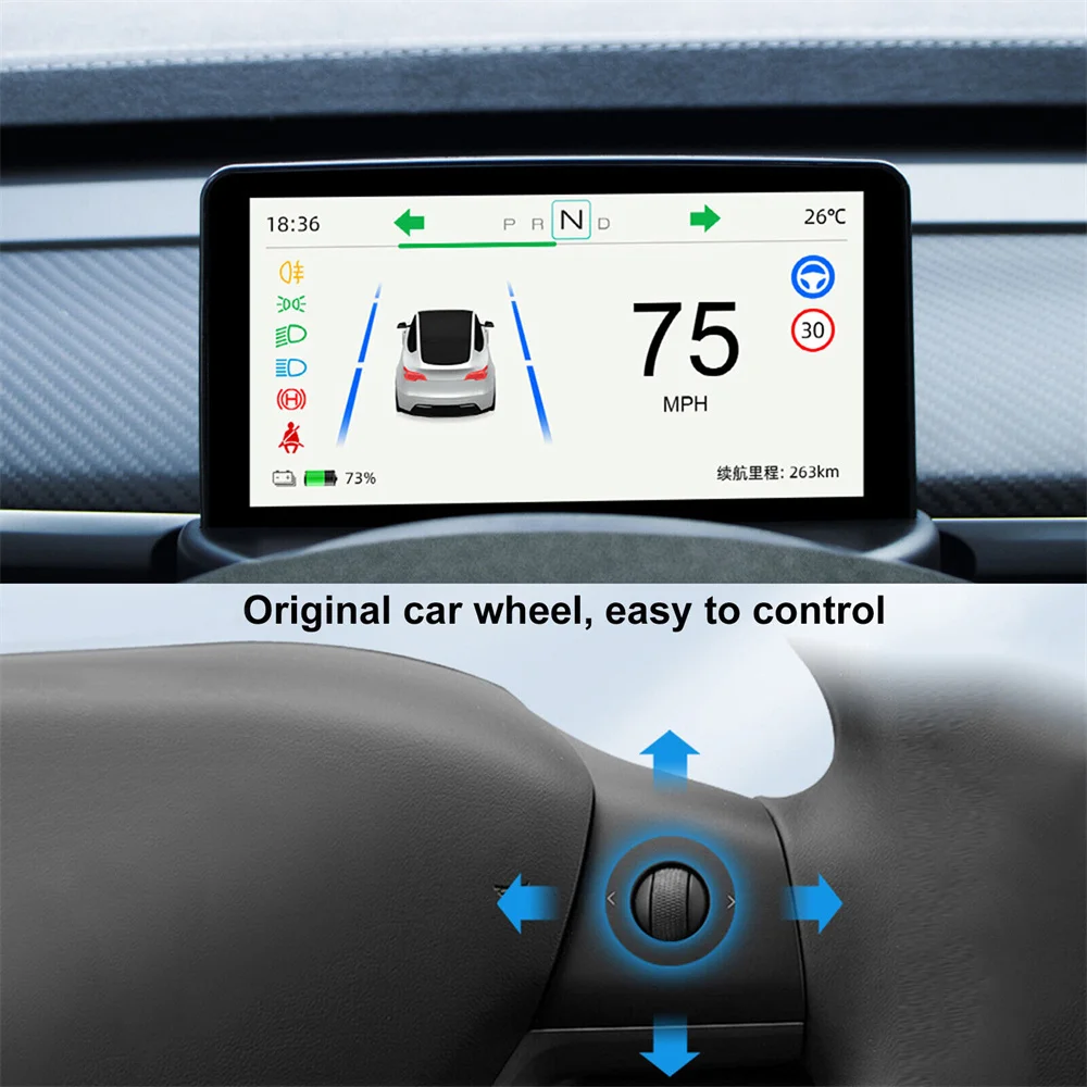 Model 3/Y New 5.16" Screen Instrument Cluster Display For Tesla Model 3 Model Y Heads Up Display
Model 3/Y New 5.16" Screen Instrument Cluster Display For Tesla Model 3 Model Y Heads Up Display