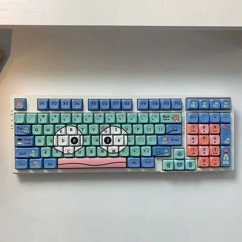 Anime Ugly Fish Keycaps Cute Custom Five Side Dye Sublimation PBT Keycaps for Mechanical Keyboard Sanrio Kawaii Cartoon Themed
Anime Ugly Fish Keycaps Cute Custom Five Side Dye Sublimation PBT Keycaps for Mechanical Keyboard Sanrio Kawaii Cartoon Themed