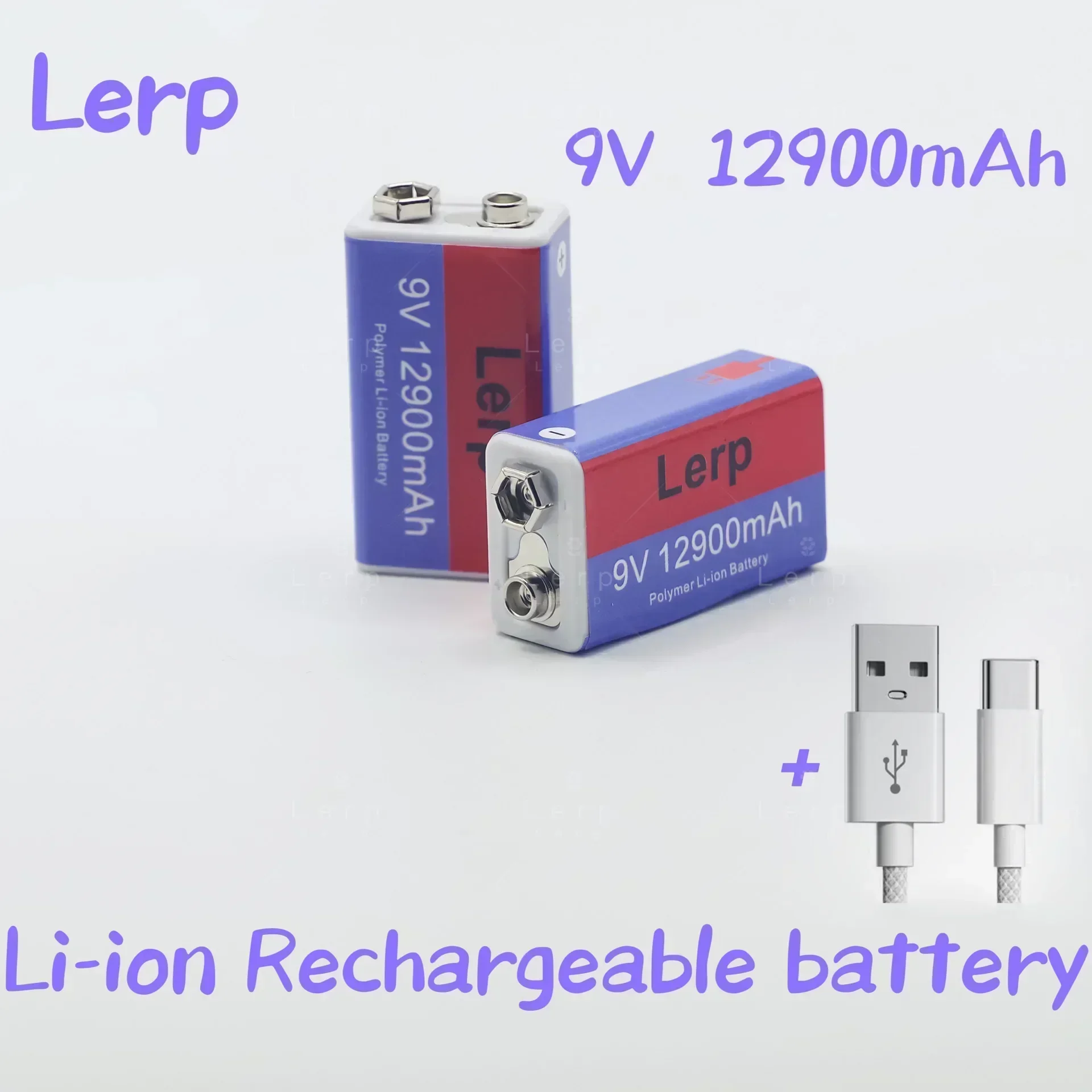 Quality Assurance Rechargeable Lithium ion Battery 9V 12900mAh - Compatible with Toys and Micro USB Tools
Quality Assurance Rechargeable Lithium ion Battery 9V 12900mAh - Compatible with Toys and Micro USB Tools