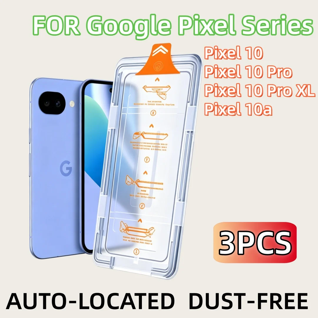 3Pcs For Google Pixel 10 Pro 10a XL 9 8 8a 9a 6a 7a 7a 5G Tempered Glass Screen Protector Fingerprint Dust-free Accessories
3Pcs For Google Pixel 10 Pro 10a XL 9 8 8a 9a 6a 7a 7a 5G Tempered Glass Screen Protector Fingerprint Dust-free Accessories