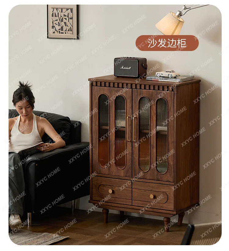 black walnut, solid wood, living room home, light luxury simple TV, side cabinet
black walnut, solid wood, living room home, light luxury simple TV, side cabinet