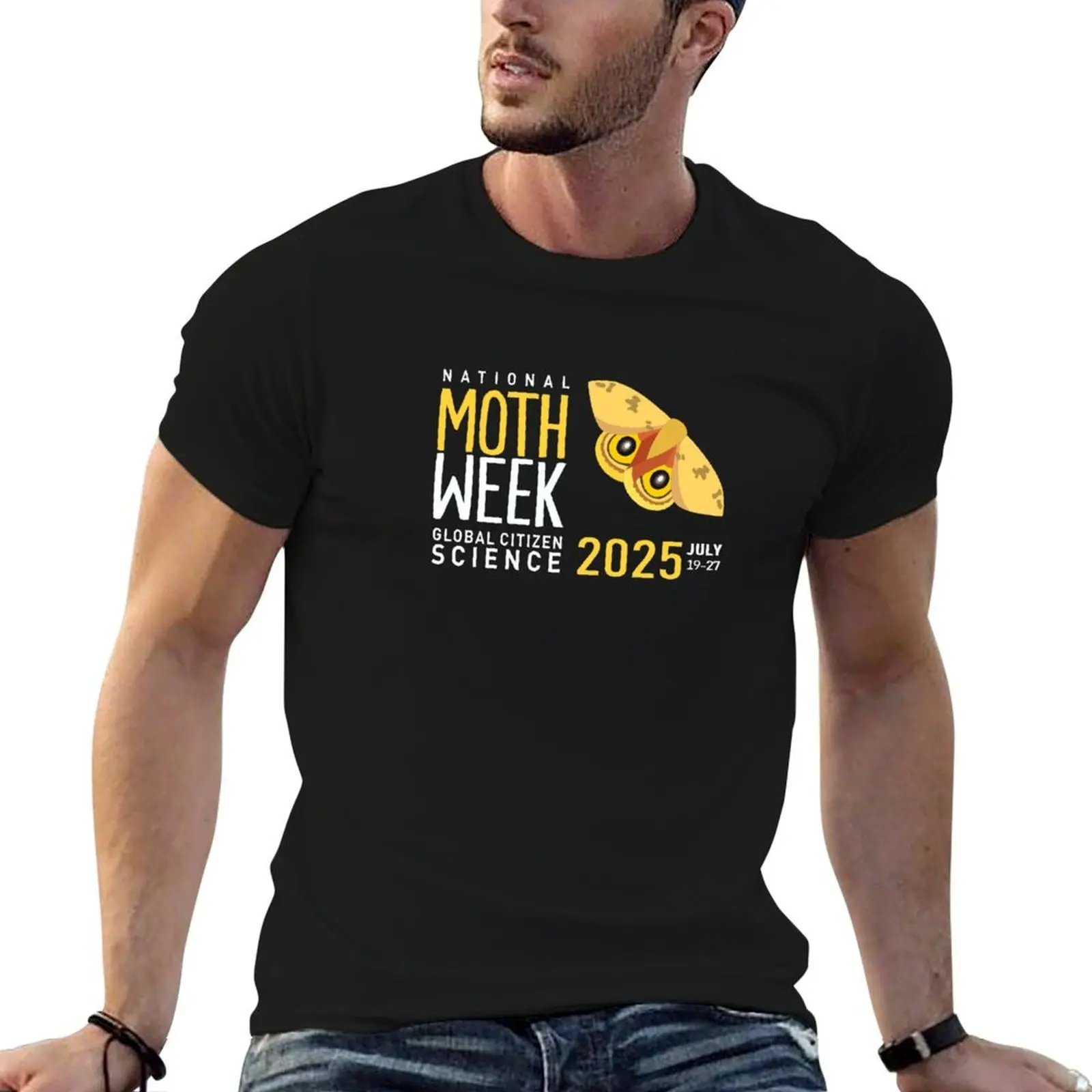National Moth Week Official 2025 (Yellow on Dark) T-Shirt t shirts for man graphic tees cotton t shirts high quality T-Shirt
National Moth Week Official 2025 (Yellow on Dark) T-Shirt t shirts for man graphic tees cotton t shirts high quality T-Shirt