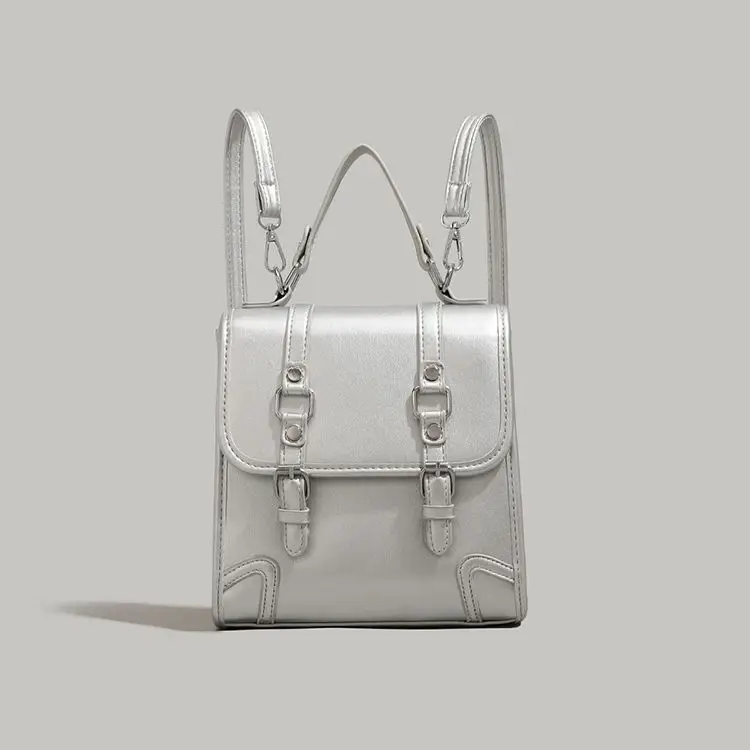New Vintage 2024 Women's Backpack Female Bags Silver Backpacks Luxury Leather Brand Packbags Student's Shoulder School Bags
New Vintage 2024 Women's Backpack Female Bags Silver Backpacks Luxury Leather Brand Packbags Student's Shoulder School Bags