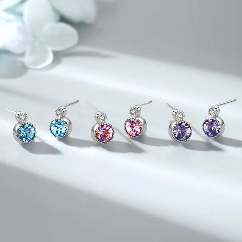 Dawn's Jewel Ocean Heart Crystal Stud Earrings Female S925 Sterling Silver Simple Ear Rings Niche High Sense Elegant Wild
Dawn's Jewel Ocean Heart Crystal Stud Earrings Female S925 Sterling Silver Simple Ear Rings Niche High Sense Elegant Wild
