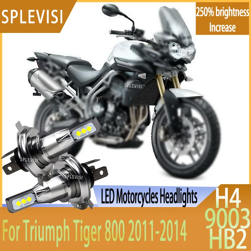 Easy to Install H4 LED Motorcycle Headlight Bulbs Aluminum Heat Fanless Direct Fit For Triumph Tiger 800 2011 2012 2013 2014
Easy to Install H4 LED Motorcycle Headlight Bulbs Aluminum Heat Fanless Direct Fit For Triumph Tiger 800 2011 2012 2013 2014
