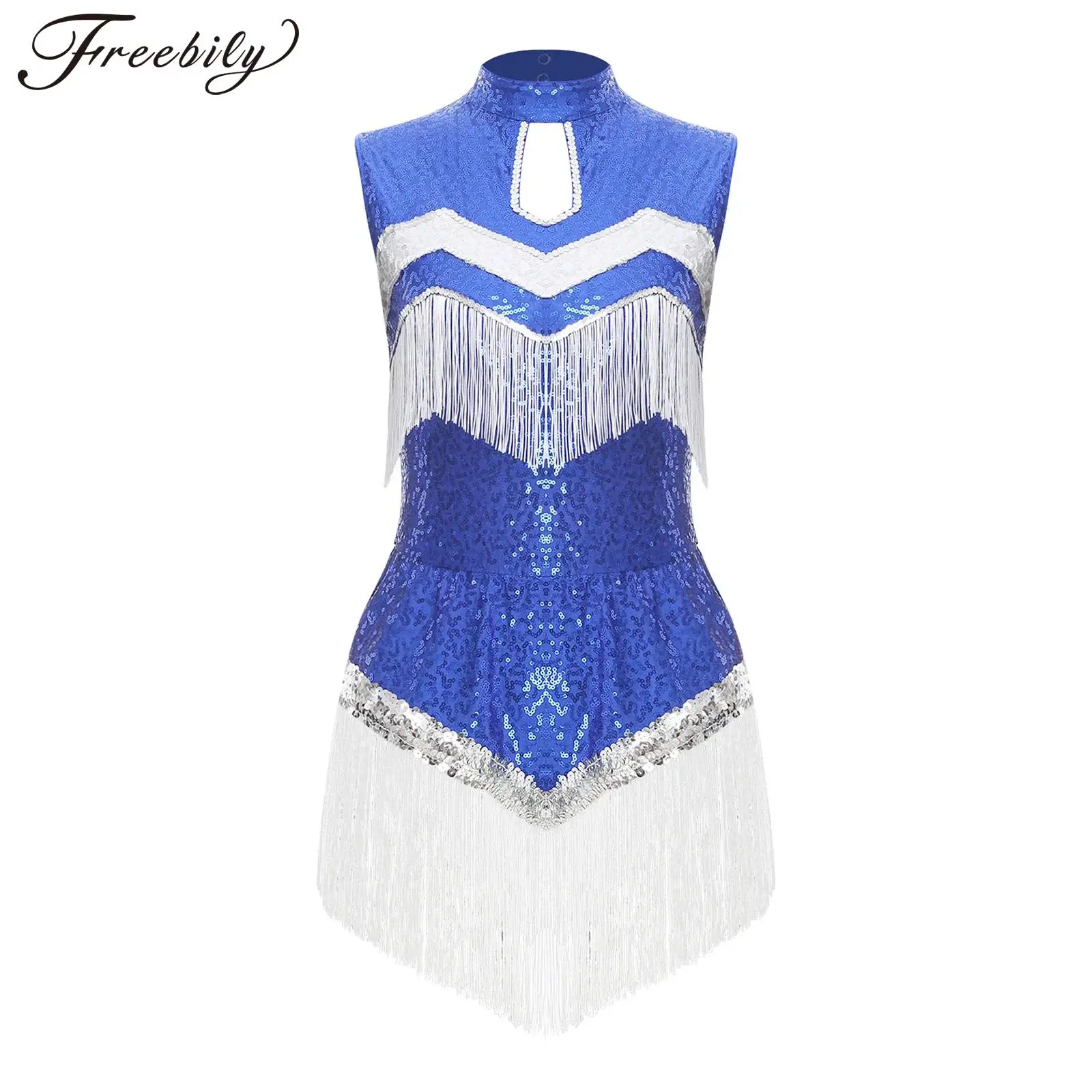 Womens Cosplay Sequin Cheerleading Bodysuit Cheerleader Cheering Team Glittery Halloween Costume Tiered Tassel Leotard Dancewear
Womens Cosplay Sequin Cheerleading Bodysuit Cheerleader Cheering Team Glittery Halloween Costume Tiered Tassel Leotard Dancewear