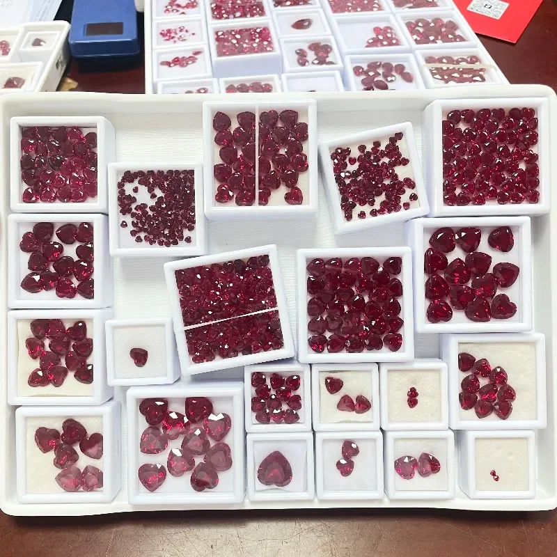 A-Lab Grown Ruby Heart Cut Pigeon Blood Red Color High-quality Charms Jewelry Making Main Materials Selectable AGL Certificate
A-Lab Grown Ruby Heart Cut Pigeon Blood Red Color High-quality Charms Jewelry Making Main Materials Selectable AGL Certificate