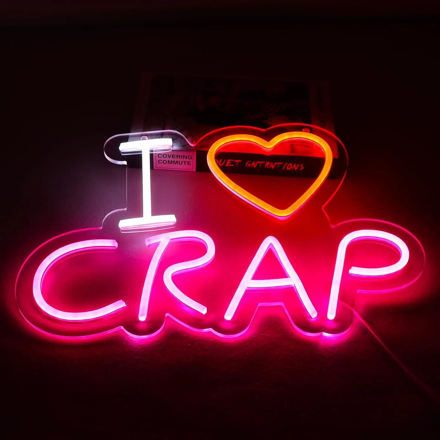 I Love Crap Neon Signs USB Powered Light Up Sign Wall Decor for Bedroom Drive Thru Open Office Man Cave Bar Christmas
I Love Crap Neon Signs USB Powered Light Up Sign Wall Decor for Bedroom Drive Thru Open Office Man Cave Bar Christmas
