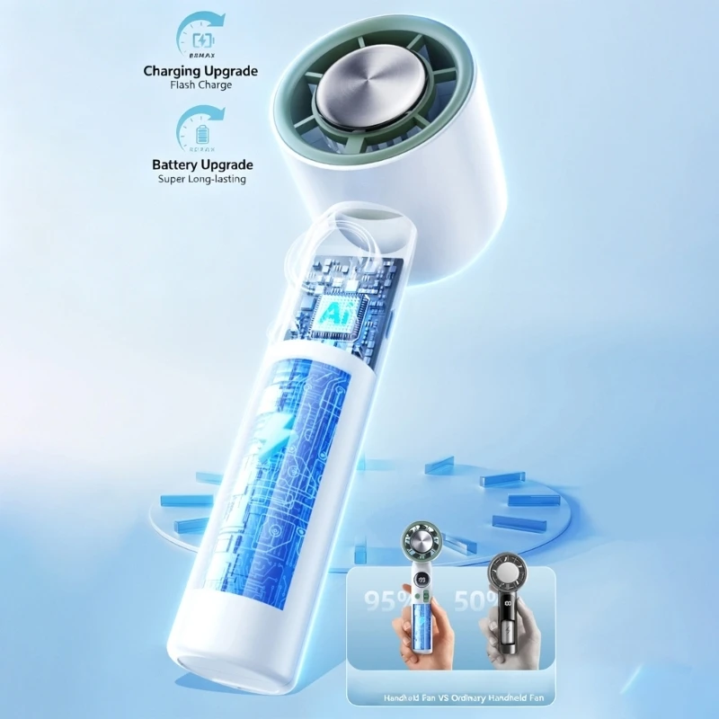 U55C Lightweight Aluminum Alloy Handheld Fan With Superconducting Cooling Function
U55C Lightweight Aluminum Alloy Handheld Fan With Superconducting Cooling Function