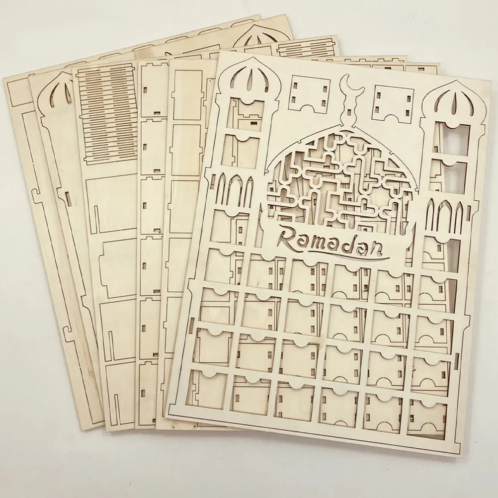Ramadan Home Ornament Wooden Craft with Festive Hollow Patterns for Eid Mubarak Decoration Desktop Holiday Party Decor
Ramadan Home Ornament Wooden Craft with Festive Hollow Patterns for Eid Mubarak Decoration Desktop Holiday Party Decor