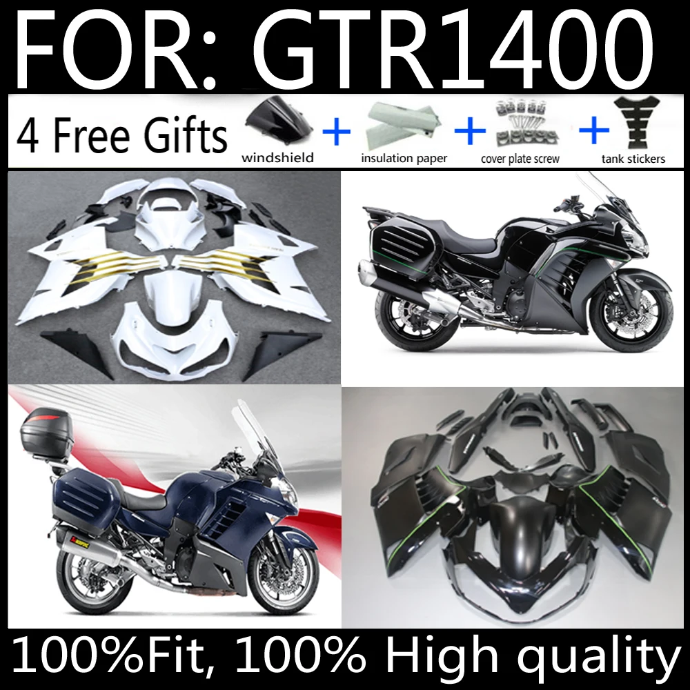 for GTR1400 ZG1400 Concours 14 2009 2010 2011 Motorcycle Accessories Bodywork Set Injection ABS Plastics Full Fairings Kit
for GTR1400 ZG1400 Concours 14 2009 2010 2011 Motorcycle Accessories Bodywork Set Injection ABS Plastics Full Fairings Kit