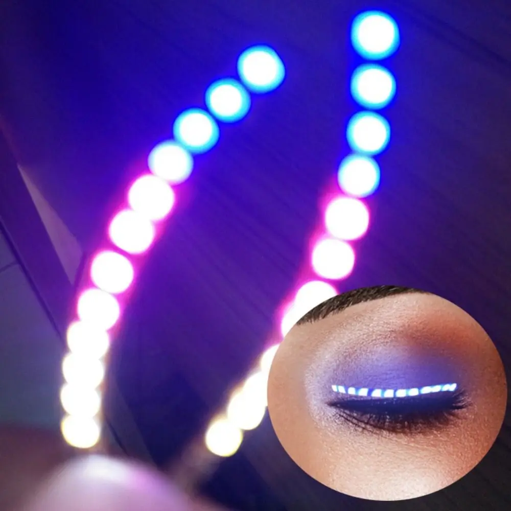 Colorful LED luminous False Eyelashes Creative Eyelash Lamp Halloween Light Up Eyelid Paste Neon lights Waterproof Women Men
Colorful LED luminous False Eyelashes Creative Eyelash Lamp Halloween Light Up Eyelid Paste Neon lights Waterproof Women Men