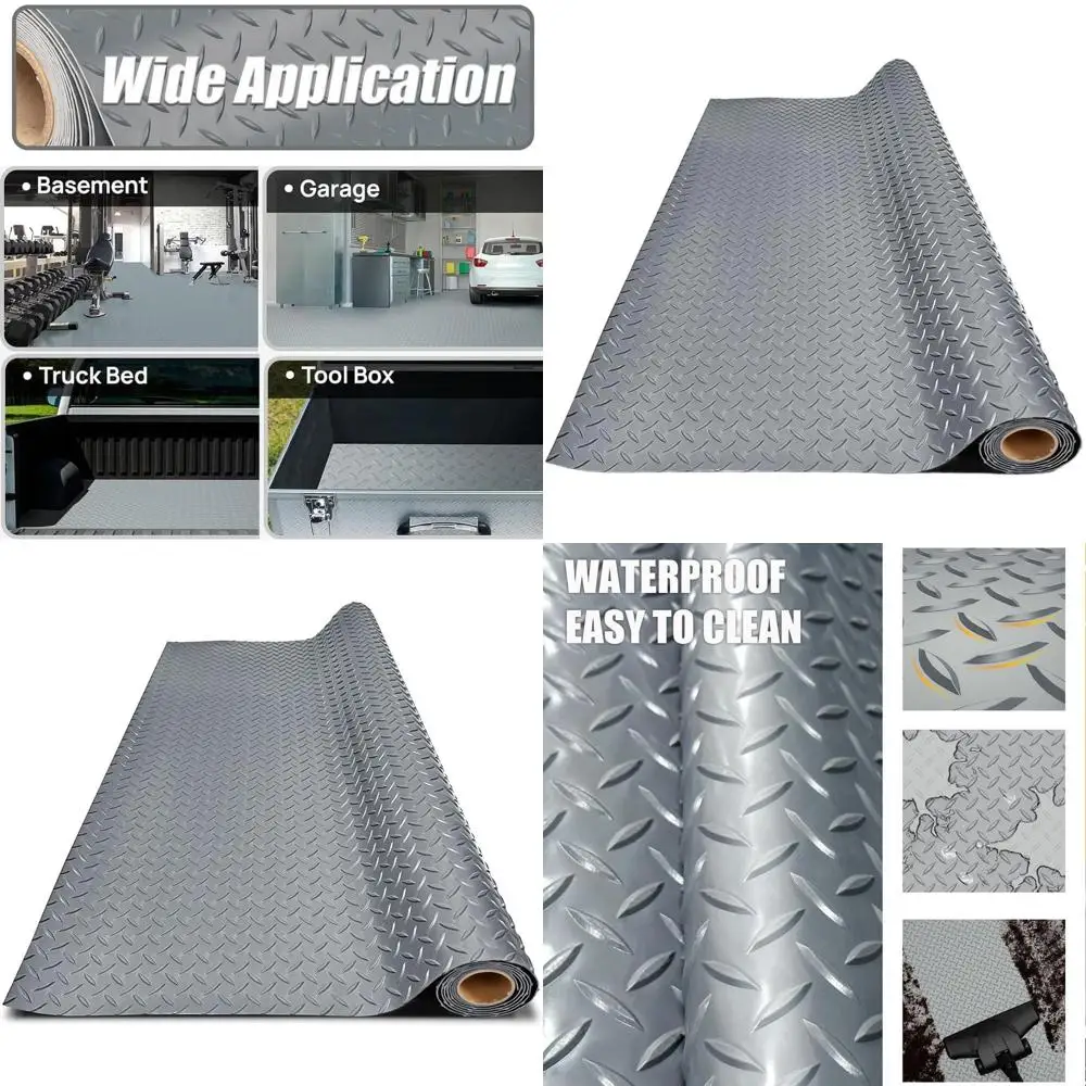Thickened PVC Garage Floor Mat, Heavy-Duty Waterproof Nonslip Protector for Cars, Trailers, SUVs, Basements, Gyms (Grey) - 1ft x
Thickened PVC Garage Floor Mat, Heavy-Duty Waterproof Nonslip Protector for Cars, Trailers, SUVs, Basements, Gyms (Grey) - 1ft x