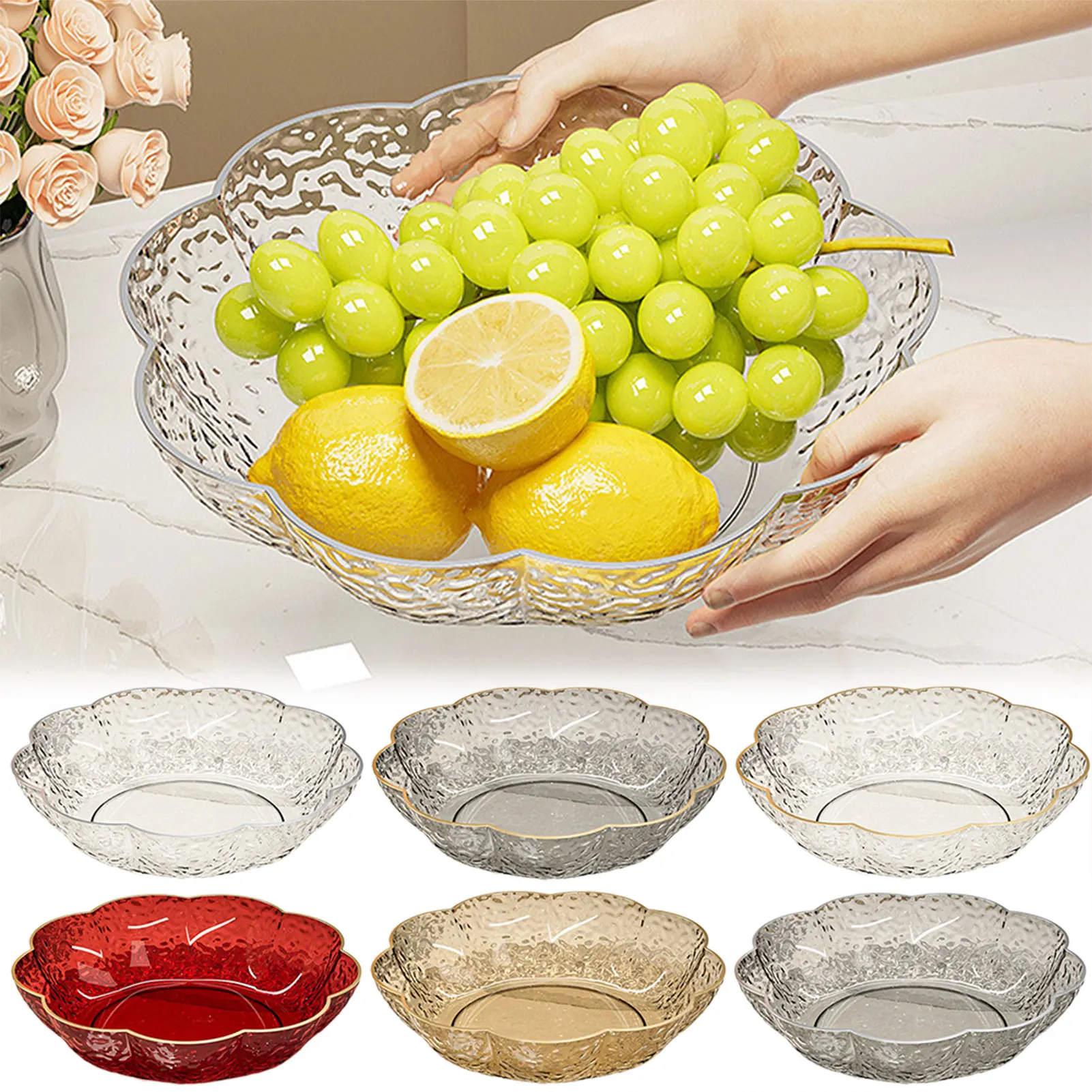 Fruit Snack Serving Tray Food Grade Large Serving Platter Transparent Desktop Fruit Basket
Fruit Snack Serving Tray Food Grade Large Serving Platter Transparent Desktop Fruit Basket