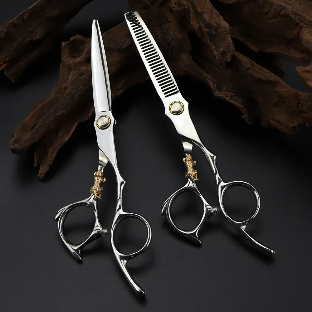 Professional JP 440c Tiger scissor 6 '' Bearing screw hair cutting scissors thinning barber haircut shears hairdressing scissors
Professional JP 440c Tiger scissor 6 '' Bearing screw hair cutting scissors thinning barber haircut shears hairdressing scissors