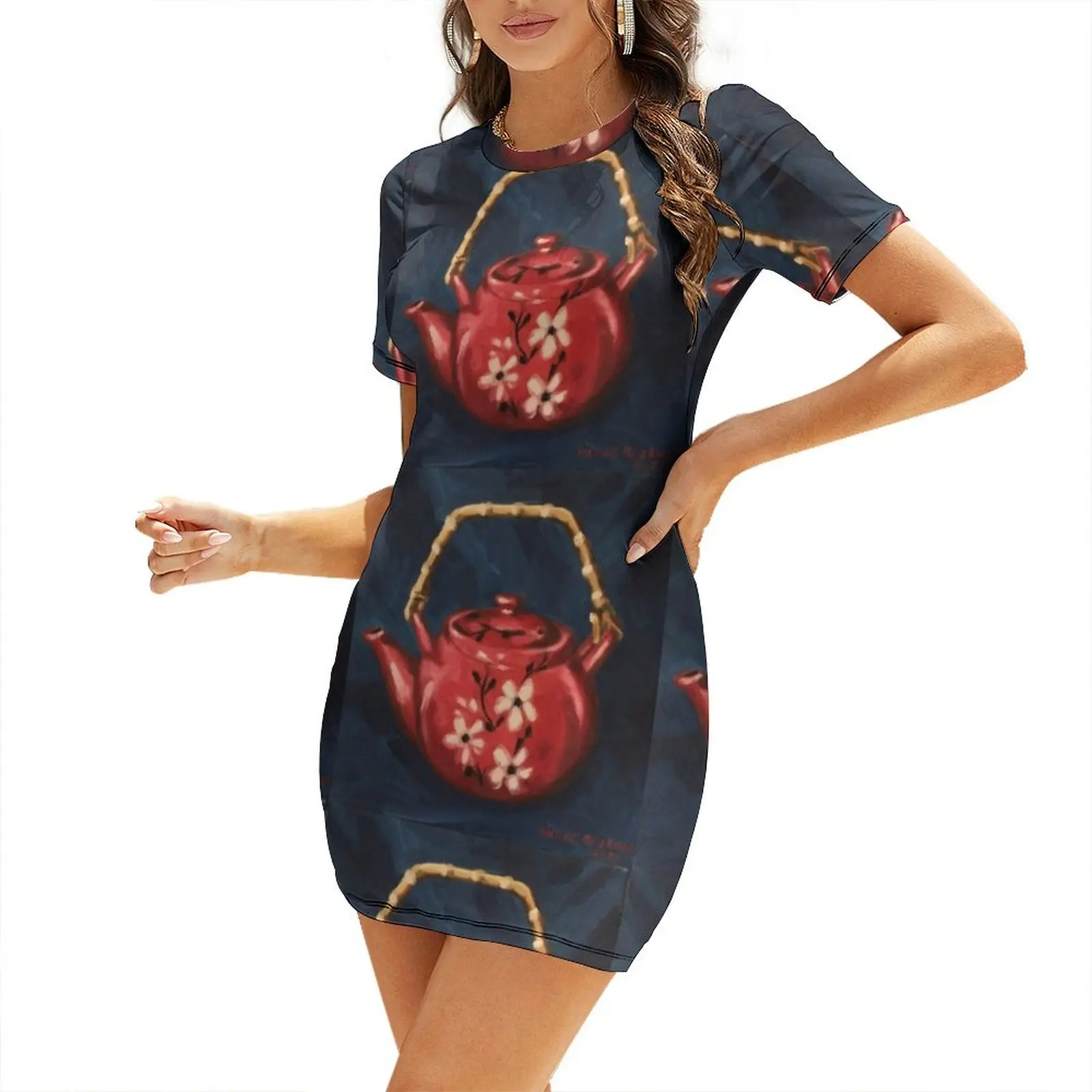 The Red Teapot. Oil on linen. Short-Sleeved Dress long sleeve dresses women dress Dress
The Red Teapot. Oil on linen. Short-Sleeved Dress long sleeve dresses women dress Dress