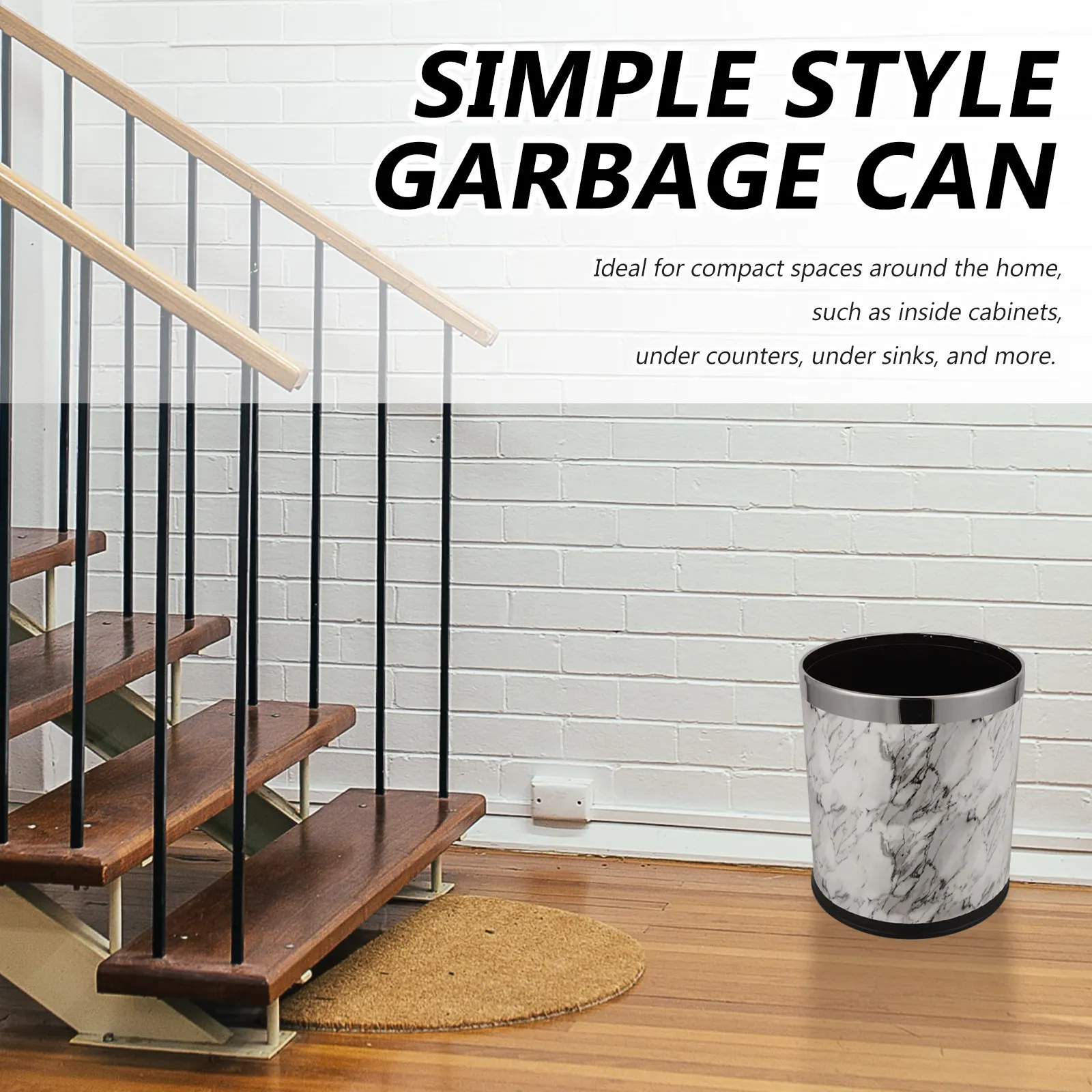 Large Capacity Marble Pattern Trash Can Elegant Sophisticated Design Easy to Clean Versatile Storage Tissue Holder Home Office
Large Capacity Marble Pattern Trash Can Elegant Sophisticated Design Easy to Clean Versatile Storage Tissue Holder Home Office