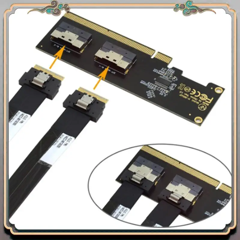Прочный адаптер U.2 PCI-E, максимально поддерживает потенциал Pcie: Pcie 3.0 4.0 X16 — 2-портовая карта адаптера SFF-8654 8I Простая установка
Прочный адаптер U.2 PCI-E, максимально поддерживает потенциал Pcie: Pcie 3.0 4.0 X16 — 2-портовая карта адаптера SFF-8654 8I Простая установка