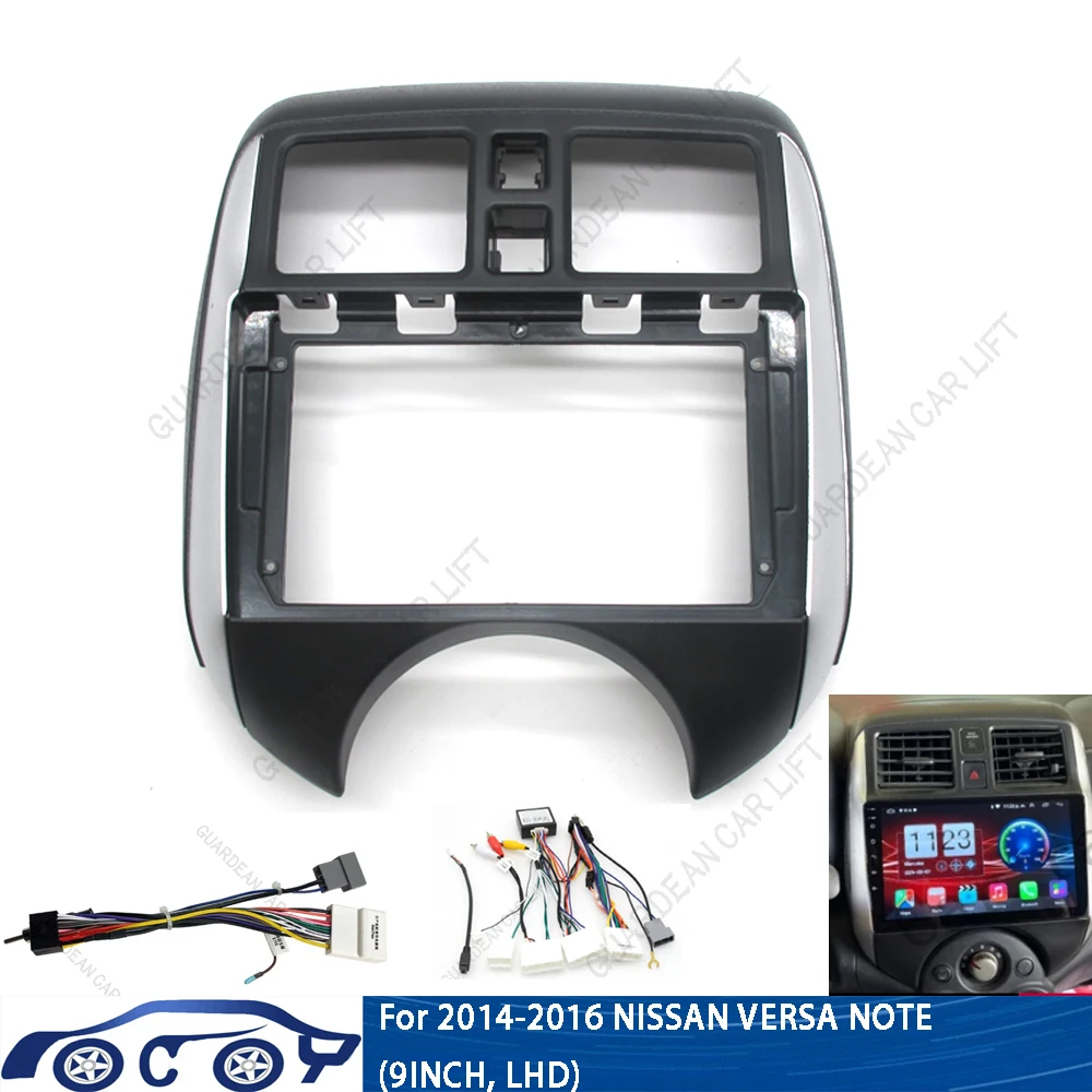 9Inch Car Radio Fascias For 2014-2016 NISSAN VERSA NOTE Android Stereo Frame Player 2 Din Head Unit Panel Dash Trim With Cable
9Inch Car Radio Fascias For 2014-2016 NISSAN VERSA NOTE Android Stereo Frame Player 2 Din Head Unit Panel Dash Trim With Cable