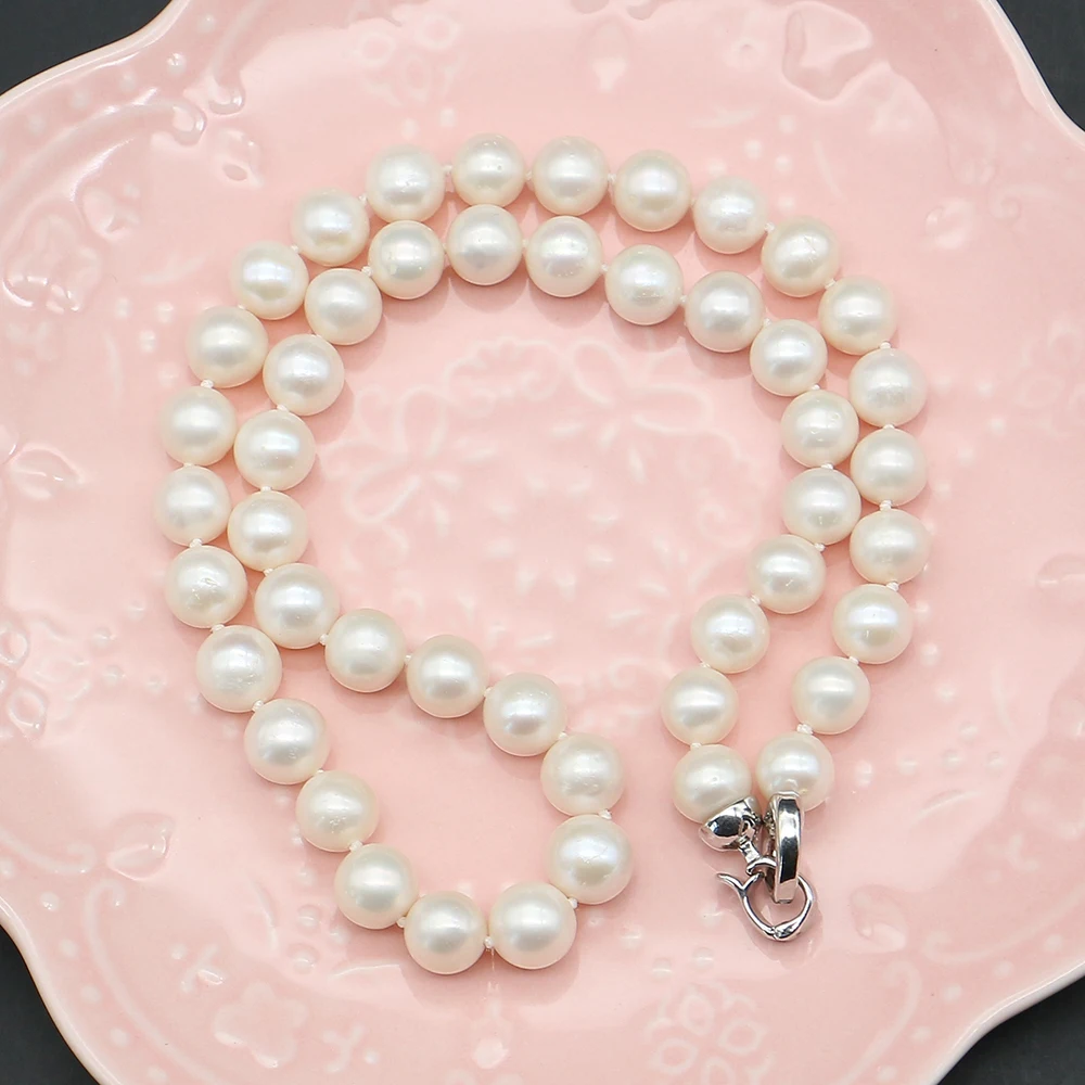 Heart-shaped Copper Clasp Edison Round Straight-hole Beaded Pearl Exquisite Necklace Bracelet 43cm Jewelry Accessory for Ladies
Heart-shaped Copper Clasp Edison Round Straight-hole Beaded Pearl Exquisite Necklace Bracelet 43cm Jewelry Accessory for Ladies