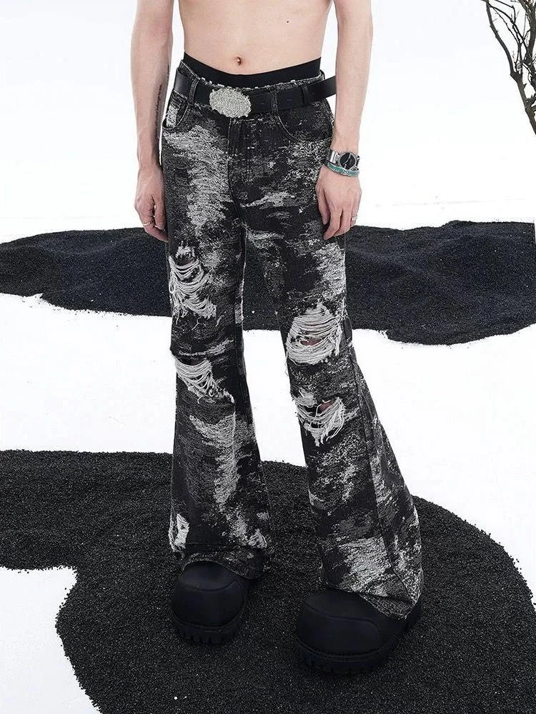 High Street American Style Men's Destroyed Denim Jeans Chic Micro Flared 2025 Fashionable Cotton Polyester Blend Long Pants
High Street American Style Men's Destroyed Denim Jeans Chic Micro Flared 2025 Fashionable Cotton Polyester Blend Long Pants